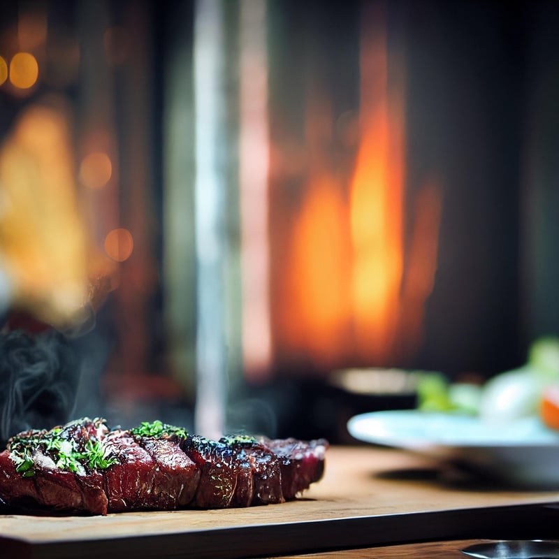 Grilled steak